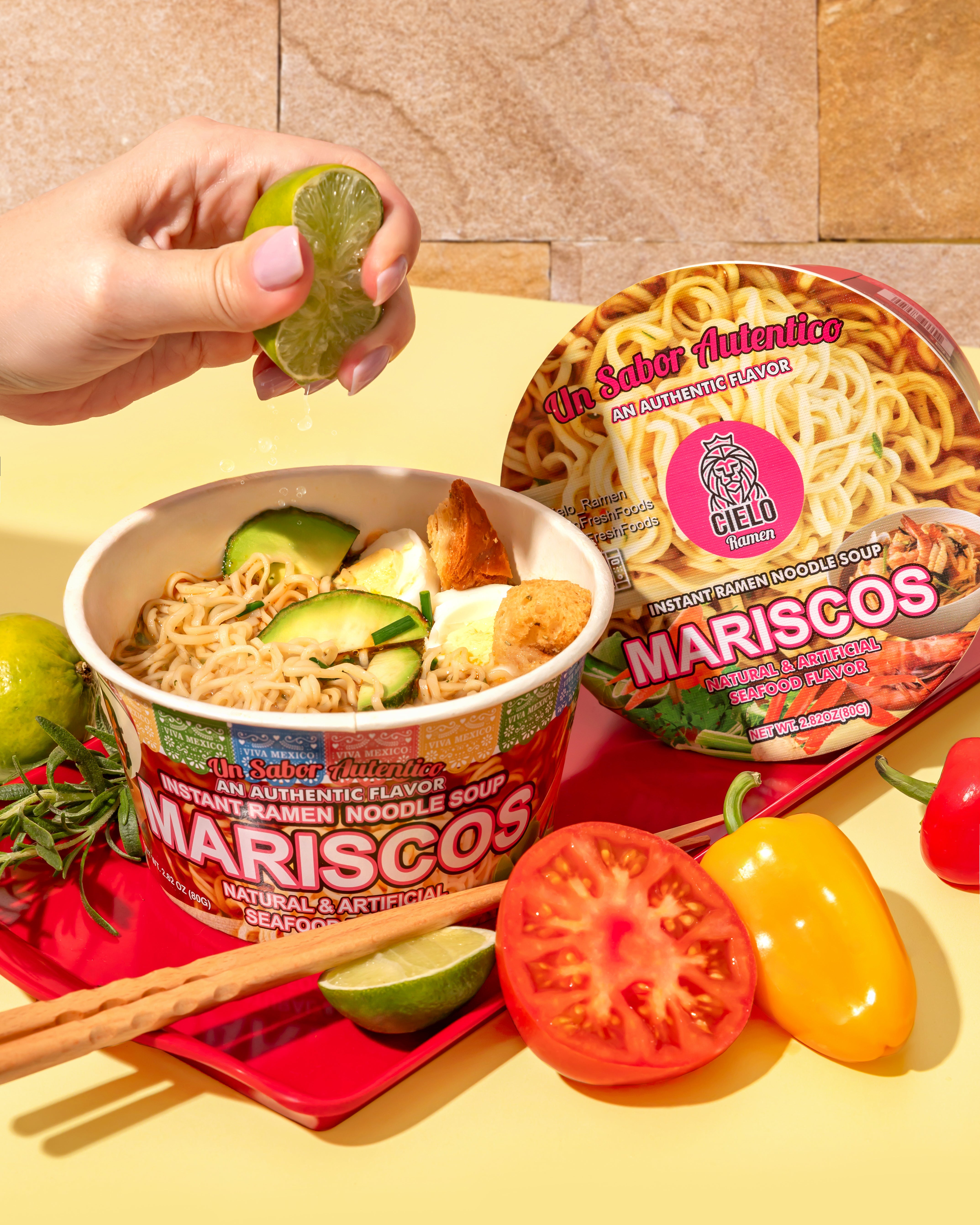 Mariscos Seafood Flavor Instant Ramen Noodle Soup (6-Pack)